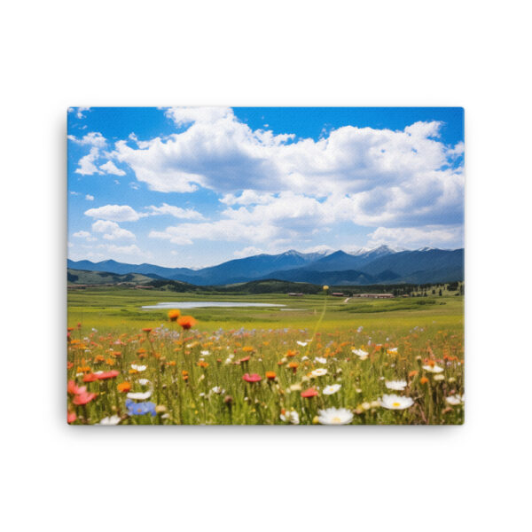 Meadow Whispers: A Collection of Vibrant Mountain Meadows Print Six - Image 2
