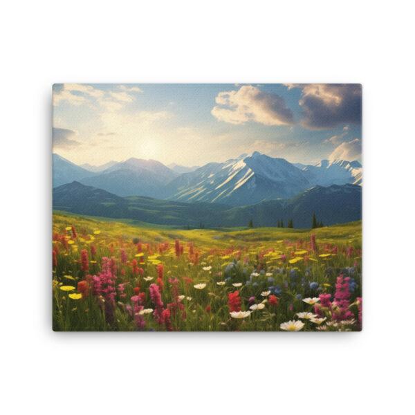Meadow Whispers: A Collection of Vibrant Mountain Meadows Print Nine - Image 2