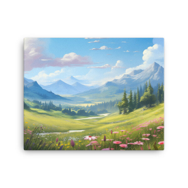 Meadow Whispers: A Collection of Vibrant Mountain Meadows Print Fourteen - Image 2