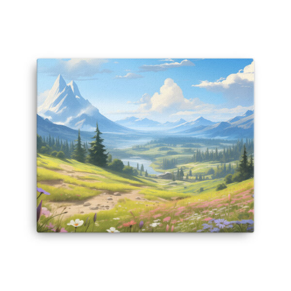 Meadow Whispers: A Collection of Vibrant Mountain Meadows Print Eighteen - Image 2