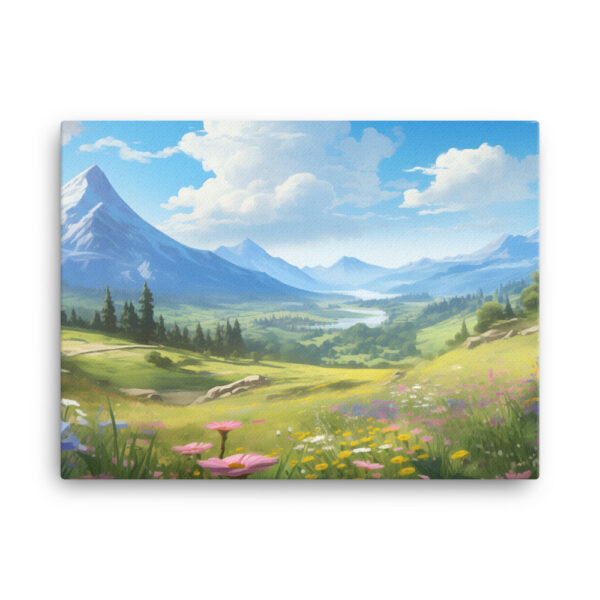 Meadow Whispers: A Collection of Vibrant Mountain Meadows Print Two - Image 3