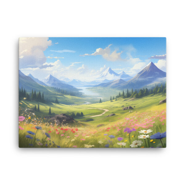 Meadow Whispers: A Collection of Vibrant Mountain Meadows Print Three - Image 3