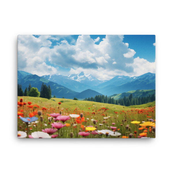 Meadow Whispers: A Collection of Vibrant Mountain Meadows Print Four - Image 3