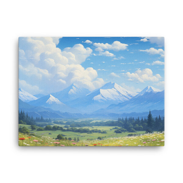 Meadow Whispers: A Collection of Vibrant Mountain Meadows Print Eight - Image 3