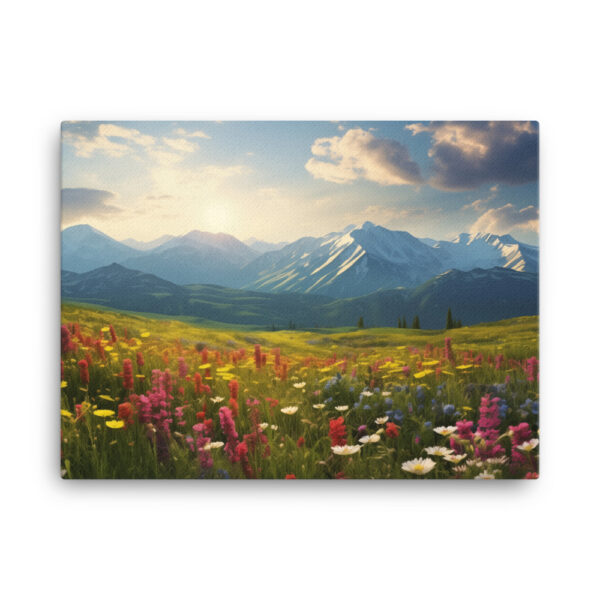Meadow Whispers: A Collection of Vibrant Mountain Meadows Print Nine - Image 3