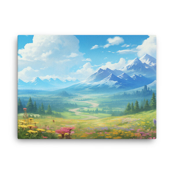 Meadow Whispers: A Collection of Vibrant Mountain Meadows Print Sixteen - Image 3
