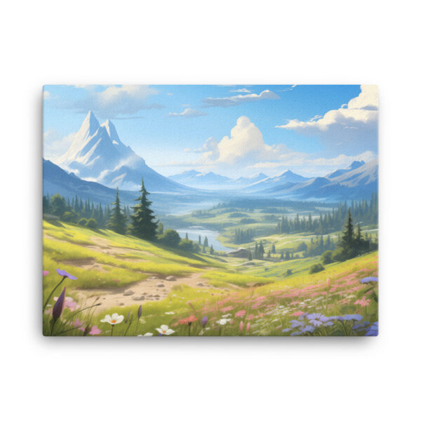 Meadow Whispers: A Collection of Vibrant Mountain Meadows Print Eighteen - Image 3