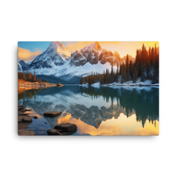 Alpine Majesty: A Collection of Breathtaking Mountain Sunsets Print Eight - Image 4