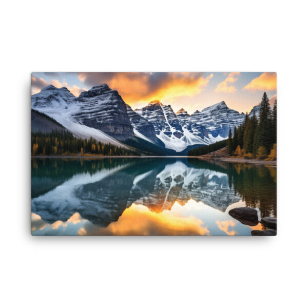 Alpine Majesty: A Collection of Breathtaking Mountain Sunsets Print Twenty - Image 4