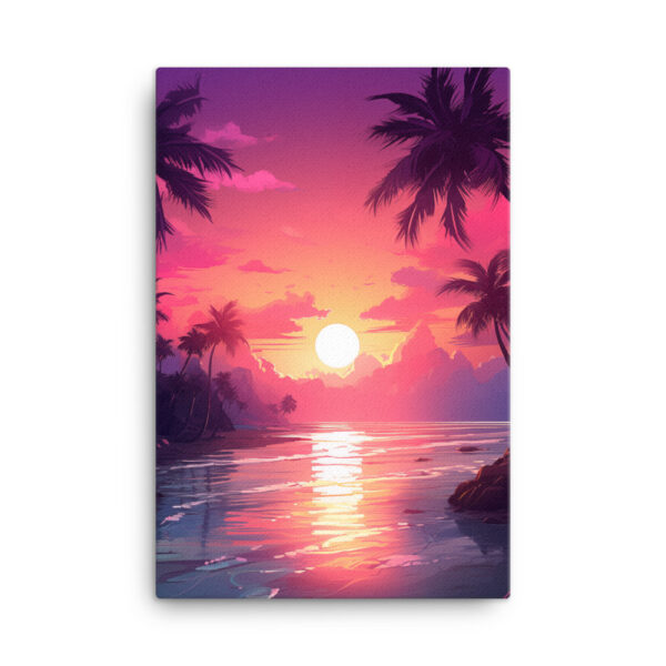 Tropical Twilight: A Collection of Luminous Beach Sunsets Print Six - Image 4