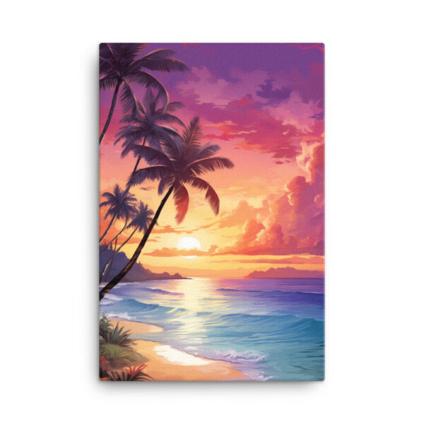 Tropical Twilight: A Collection of Luminous Beach Sunsets Print Eight - Image 4