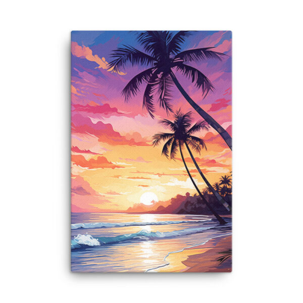 Tropical Twilight: A Collection of Luminous Beach Sunsets Print Nine - Image 4