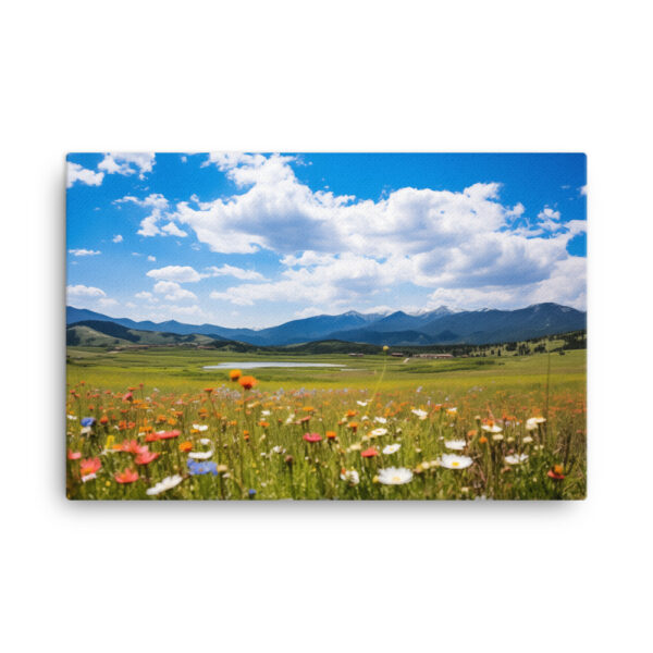 Meadow Whispers: A Collection of Vibrant Mountain Meadows Print Six - Image 4