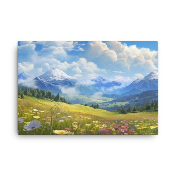 Meadow Whispers: A Collection of Vibrant Mountain Meadows Print Seven - Image 4