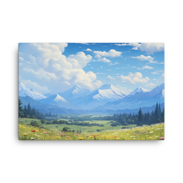 Meadow Whispers: A Collection of Vibrant Mountain Meadows Print Eight - Image 4
