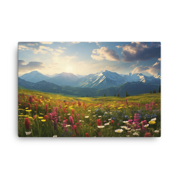 Meadow Whispers: A Collection of Vibrant Mountain Meadows Print Nine - Image 4