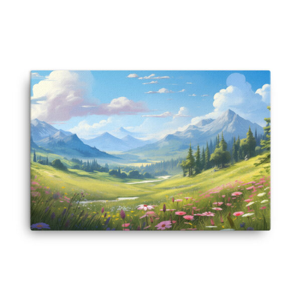 Meadow Whispers: A Collection of Vibrant Mountain Meadows Print Fourteen - Image 4