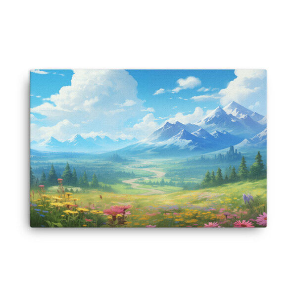 Meadow Whispers: A Collection of Vibrant Mountain Meadows Print Sixteen - Image 4