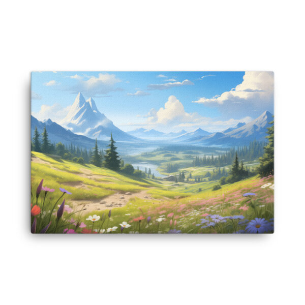 Meadow Whispers: A Collection of Vibrant Mountain Meadows Print Eighteen - Image 4